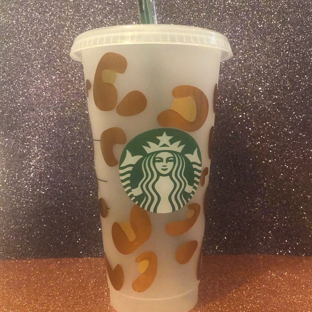 Leopard Starbucks Cold Tumbler